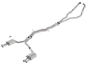 Borla Exhaust - Borla Exhaust 140740 - S-Type Cat-Back Exhaust System for 2018-2019 Audi S4/ S5 3.0L V6 Turbo Automatic/ Manual Transmission All Wheel Drive; 2 and 4 Door With Electronic Exhaust Valves. Borla System Contains Exhaust Valve Simulators.