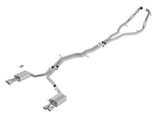 Borla Exhaust - Borla Exhaust 140740SB - S-Type Cat-Back Exhaust System for 2018-2019 Audi S4/ S5 3.0L V6 Turbo Automatic/ Manual Transmission All Wheel Drive; 2 and 4 Door With Electronic Exhaust Valves. Borla System Contains Exhaust Valve Simulators.