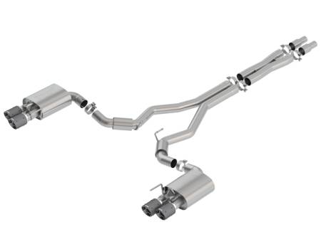 Borla Exhaust - Borla Exhaust 140742CF - S-Type Cat-Back Exhaust System for 2018-2020 Ford Mustang GT 5.0L V8 Automatic/ Manual Transmission Rear Wheel Drive 2 Door With Active Valve Performance Exhaust. Not Recommended For Convertible.