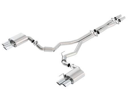 Borla Exhaust - Borla Exhaust 140745 - S-Type Cat-Back Exhaust System for 2018-2020 Ford Mustang GT 5.0L V8 Automatic/ Manual Transmission Rear Wheel Drive 2 Door WITHOUT Active Valve Exhaust. Not Recommended For Convertible.