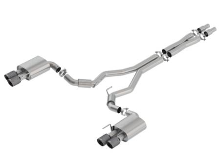 Borla Exhaust - Borla Exhaust 140745CFBA - S-Type Cat-Back Exhaust System for 2018-2020 Ford Mustang GT 5.0L V8 Automatic/ Manual Transmission Rear Wheel Drive 2 Door WITHOUT Active Valve Exhaust. Not Recommended For Convertible.