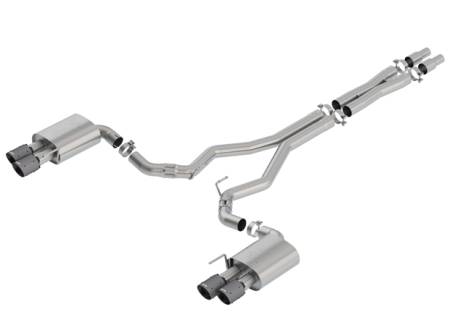 Borla Exhaust - Borla Exhaust 140746CFBA - ATAK Cat-Back Exhaust System for 2018-2020 Ford Mustang GT 5.0L V8 Automatic/ Manual Transmission Rear Wheel Drive 2 Door WITHOUT Active Valve Exhaust. Not Recommended For Convertible.