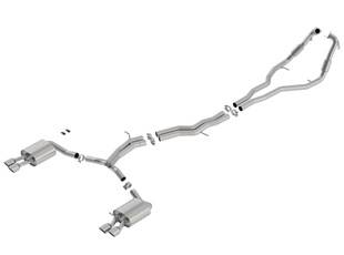 Borla Exhaust - Borla Exhaust 140749SB - S-Type Cat-Back Exhaust System for 2018-2019 Audi S5 Sportback 3.0L V6 Turbo Automatic Transmission All Wheel Drive 4 Door With Electric Exhaust Valve. BORLA Systems Contains Exhaust Valve Simulator.