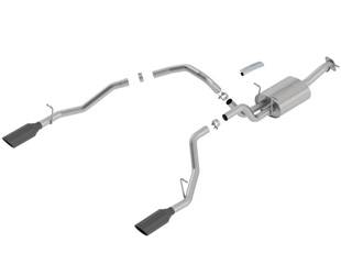 Borla Exhaust - Borla Exhaust 140753BC - ATAK Cat-Back Exhaust System for 2019 Ram 1500 5.7L V8 AT 2 & 4WD Crew Cab Short Bed (5' 7") 144.6" WB/ Quad Cab Std. Bed (6' 4") 140.5" WB/ Crew Cab Std. Bed (6' 4") 154" WB "Through Bumper". Includes the Rebel. Does Not fit Ram