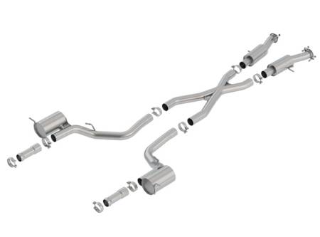 Borla Exhaust - Borla Exhaust 140755 - S-Type Cat-Back Exhaust System for 2018-2020 Jeep Grand Cherokee Trackhawk 6.2L V8 Automatic Transmission All Wheel Drive 4 Door. Tips Not Included Re-use Factory Tips. Optional Borla Tips Can Be Purchased Separately.