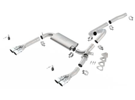 Borla Exhaust - Borla Exhaust 14555 - S-Type Cat-Back Exhaust System for 1995-1997 Chevrolet Camaro SS/ Camaro Z 28 / Pontiac Firebird/ Trans-Am 5.7L V8 Automatic/ Manual Transmission Rear Wheel Drive; 2 Door Coupe; Convertible (w/ Dual Catalytic Converters).