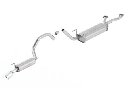 Borla Exhaust - Borla Exhaust 14814 - Touring Cat-Back Exhaust System for 1998-2007 Toyota Land Cruiser/ Lexus LX 470 4.7L V8 Automatic Transmission 4WD 4 Door.