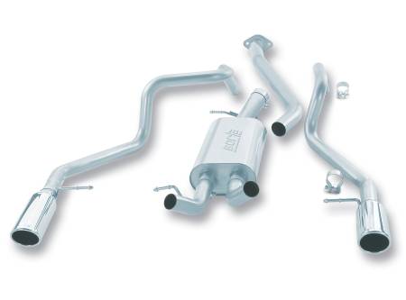 Borla Exhaust - Borla Exhaust 14824 - Touring Cat-Back Exhaust System for 1999-2007 Chevrolet Silverado 1500/ GMC Sierra1500 (incl. Z-71) Incl. Classic 4.8L/ 5.3L V8 Automatic/ Manual Transmission 2 & 4WD Extended Cab-Short Bed.