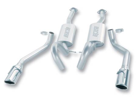 Borla Exhaust - Borla Exhaust 14834 - S-Type Cat-Back Exhaust System for 1999-2004 Ford Mustang GT 4.6L V8 Automatic/ Manual Transmission Rear Wheel Drive; 2 Door Coupe; Convertible.