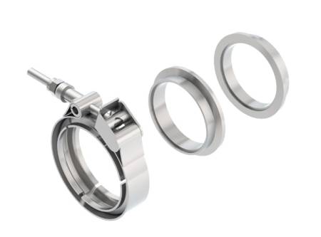 Borla Exhaust - Borla Exhaust 18007 - T-304 Stainless Steel V-Band Clamp; 2.25"