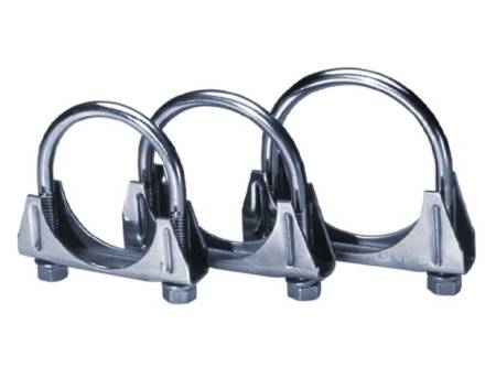 Borla Exhaust - Borla Exhaust 18225 - T-304 Stainless Steel U-Bolt / Saddle Clamp; 2.25"