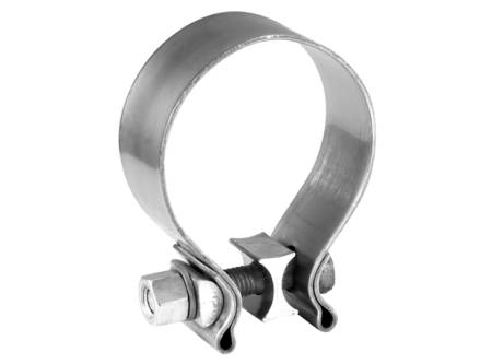 Borla Exhaust - Borla Exhaust 18302 - AccuSeal T-304 Stainless Steel Single Bolt Band Clamp; 2"