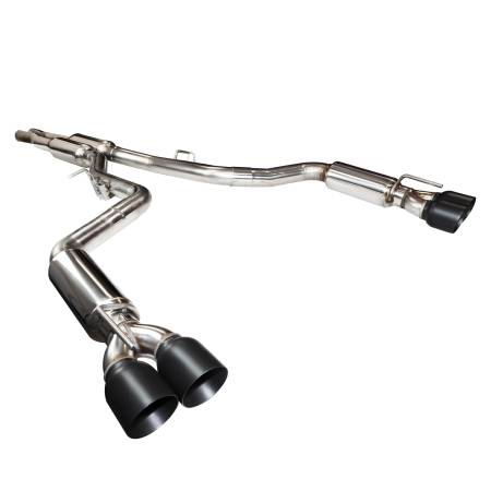 Kooks - Kooks 31634310 - 3" SS Connection-Back Exhaust with Black Tips 2015-2020 Challenger Hellcat 6.2L