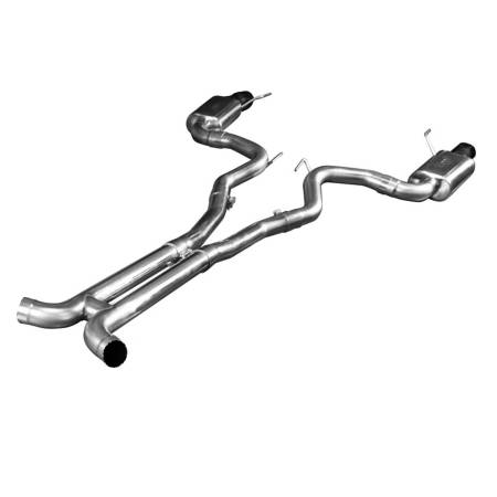 Kooks - Kooks 11515411 - 3" SS Connection-Back H-Pipe Exhaust with Black Tips 2015-2017 Mustang GT 5.0L