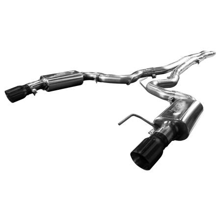 Kooks - Kooks 11514111 - 3" Cat-Back (X-Pipe) with Black Tips 2015-2017 Mustang GT 5.0L Connects to OEM