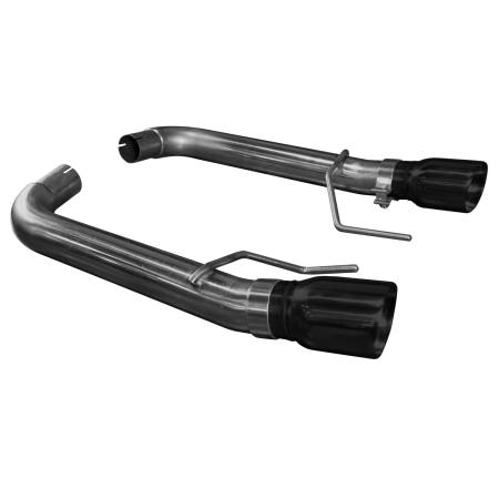 Kooks - Kooks 11516410 - 3" SS Muffler Delete Axle-Back Exhaust with Black Tips 2015-2017 Mustang 5.0L