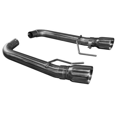 Kooks - Kooks 11516400 - 3" SS Muffler Delete Axle-Back Exhaust with SS Tips 2015-2017 Mustang 5.0L