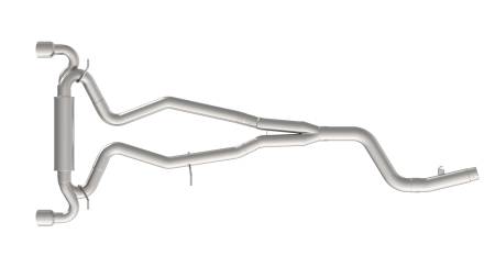 Kooks - Kooks 44115100 - 3-1/2" x 3" SS Cat-Back Exhaust with Polished Tips MkV Toyota Supra