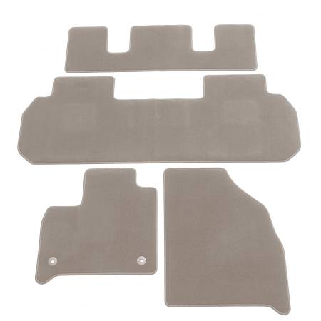 GM Accessories - GM Accessories 84332396 - Carpeted Floor Mat Package In Dark Atmosphere For Models With Second-Row Captain's Chairs [2018-2020 Traverse]