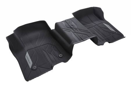 GM Accessories - GM Accessories 84418533 - Front-Row Premium All-Weather Floor Liners In Black With Chevrolet Script [2019+ Silverado]