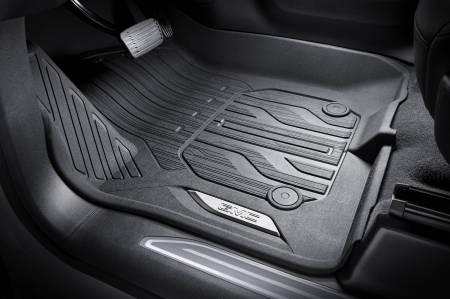 GM Accessories - GM Accessories 84418536 - Front-Row Premium All-Weather Floor Liners In Black With GMC Logo [2019+ Sierra]