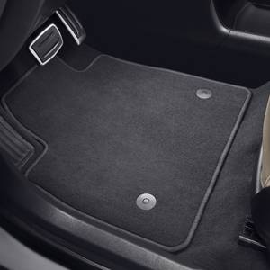 GM Accessories - GM Accessories 86773657 - First And Second-Row Carpeted Floor Mats In Jet Black For Models With Second-Row Captain's Chairs [2020+ XT6]