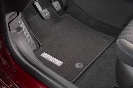 GM Accessories - GM Accessories 13499295 - Front And Rear Premium Carpet Floor Mats In Black With Retainers