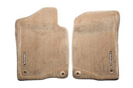 GM Accessories - GM Accessories 19155780 - Front Carpeted Floor Mats In Cashmere With Denali Logo