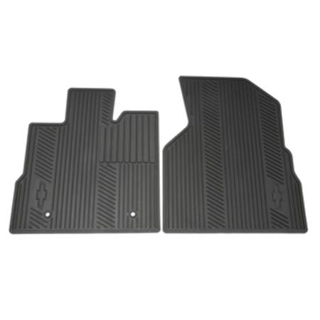 GM Accessories - GM Accessories 22832327 - First-Row Premium All-Weather Floor Mats In Jet Black With Bowtie Logo