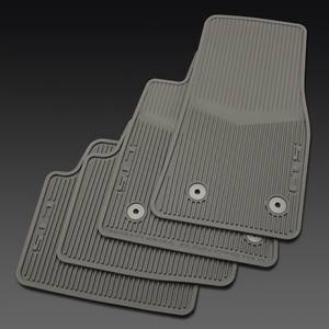 GM Accessories - GM Accessories 22860183 - First And Second-Row Premium All-Weather Floor Mats In Light Platinum With CTS Script