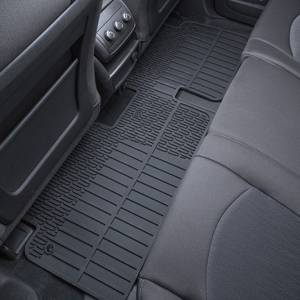 GM Accessories - GM Accessories 22890401 - Second-Row One-Piece Premium All-Weather Floor Mat In Ebony (For Models With Second-Row Bench Seat)