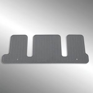 GM Accessories - GM Accessories 22890489 - Third-Row One-Piece Premium All-Weather Floor Mat In Titanium For Models With Second-Row Captain's Chairs