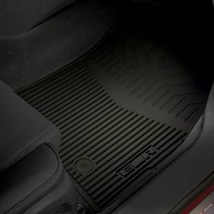 GM Accessories - GM Accessories 22942480 - Front And Rear All-Weather Floor Mats In Black With ELR Logo