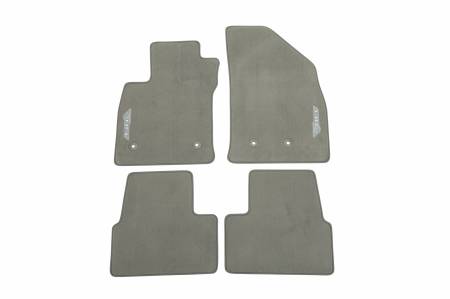 GM Accessories - GM Accessories 23295572 - First And Second-Row Premium Carpeted Floor Mats In Dark Ash With Volt Script