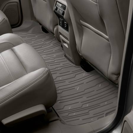 GM Accessories - GM Accessories 23356366 - Second-Row Interlocking Premium All-Weather Floor Liner In Dark Ash Gray [2017+ Acadia]