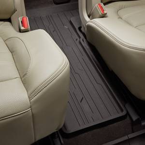 GM Accessories - GM Accessories 23356371 - Third-Row One-Piece Premium All-Weather Floor Liner In Cocoa (For Models With Second-Row Captain's Chairs)