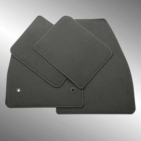 GM Accessories - GM Accessories 23359317 - Front And Rear Carpet Floor Mats In Gray With Retainers
