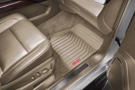 GM Accessories - GM Accessories 23452754 - Front All-Weather Floor Mats In Dune With GMC Logo