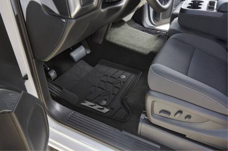 GM Accessories - GM Accessories 23453025 - Front All-Weather Floor Mats In Jet Black With Z71 Logo