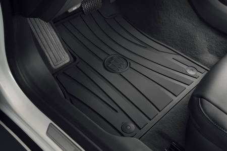 GM Accessories - GM Accessories 26668491 - First And Second-Row Premium All-Weather Floor Mats In Jet Black With Buick Logo