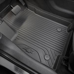 GM Accessories - GM Accessories 42533130 - First-Row Premium All-Weather Floor Liners In Jet Black With Bowtie Logo [2018-22 Trax]