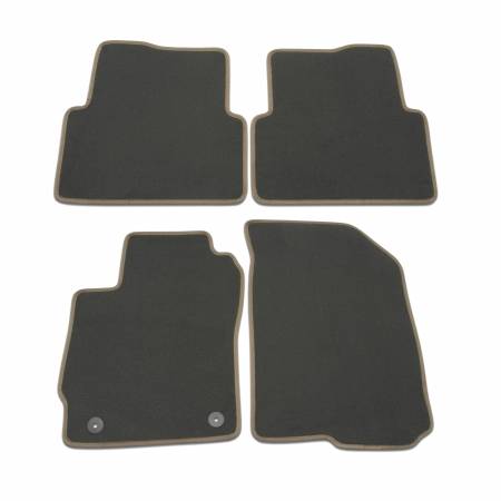 GM Accessories - GM Accessories 42555998 - First And Second-Row Carpeted Floor Mats In Jet Black With Dark Titanium Binding [2015-2020 Sonic]