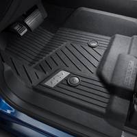 GM Accessories - GM Accessories 84185442 - Regular Cab First-Row Premium All-Weather Floor Liners In Jet Black With Bowtie Logo (For Models With Center Console And Manual 4Wd Floor Shifter)