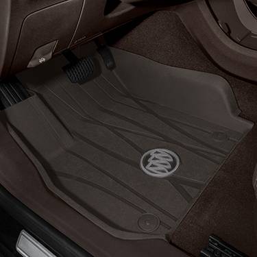 GM Accessories - GM Accessories 84251285 - First-Row Premium All-Weather Floor Liners In Dark Atmosphere With Buick Logo