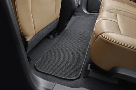 GM Accessories - GM Accessories 84576672 - Second-Row One-Piece Premium Carpeted Floor Mat In Black With Black Binding [2019+ Blazer]