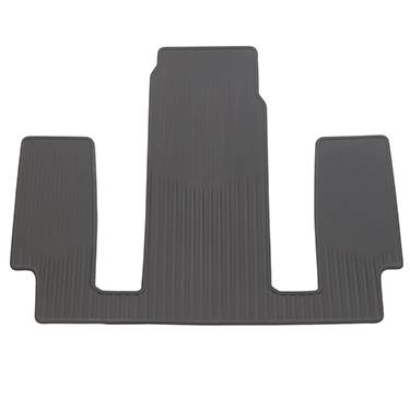 GM Accessories - GM Accessories 84605143 - Third-Row One-Piece Premium All-Weather Floor Mat In Dark Titanium (For Models With Second-Row Captain's Chairs)