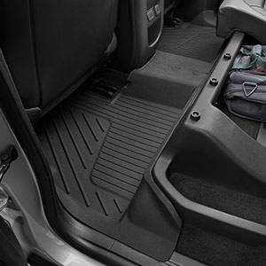 GM Accessories - GM Accessories 84708341 - Extended Cab Second-Row Interlocking Premium All-Weather Floor Liner In Jet Black [2018-22 Colorado]
