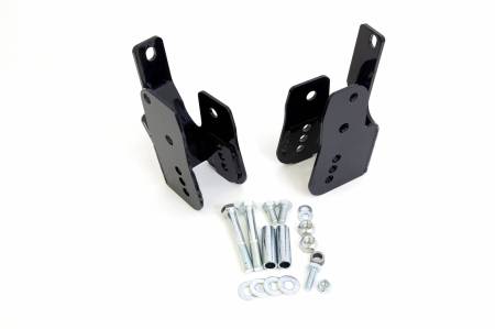 UMI Performance - UMI Performance 1060-B - 2005-2014 Ford Mustang Rear Control Arm Relocation Brackets Bolt In - Black