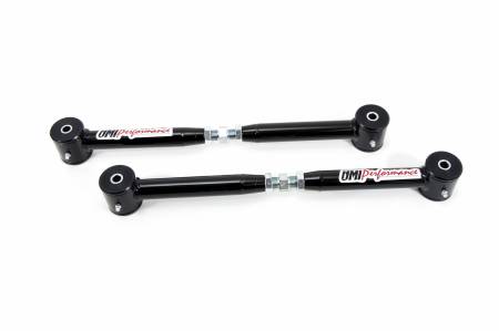 UMI Performance - UMI Performance 2018CM-B - 1982-2002 GM F-Body Adjustable Lower Control Arms with Poly Bushings, Chrome Moly - Black