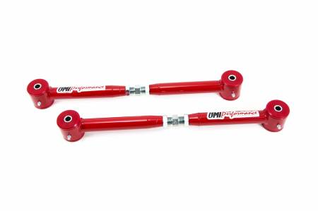 UMI Performance - UMI Performance 2018CM-R - 1982-2002 GM F-Body Adjustable Lower Control Arms with Poly Bushings, Chrome Moly - Red